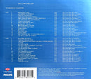 the back cover of a blue album