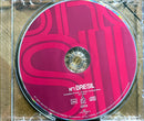 a cd case with a pink and red design on it