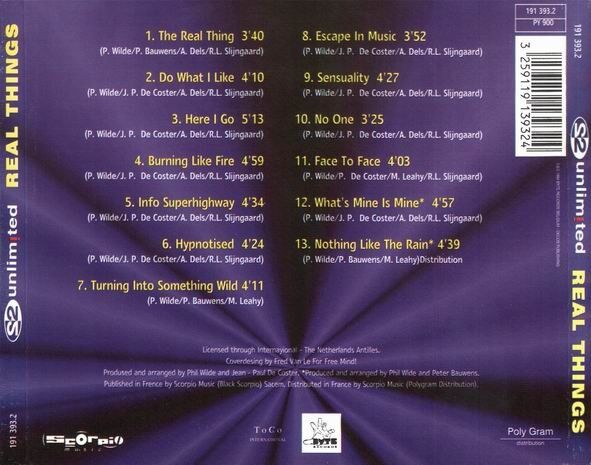 2 Unlimited CD Real Things - France (M/EX+)