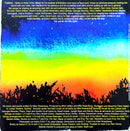 a book with a picture of a colorful sky