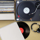 Lot de 25 Pochettes Blanches pour Vinyle 33 Tours de 12 Pouces, Vierges - L31 X l31 cm - Sans Trou Central, Sans Acide