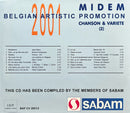 Compilation Artistes Belges - CD - Chanson & Variété (2) MIDEM 2001 (M/M)