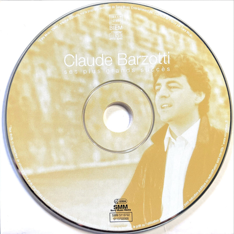 Claude Barzotti CD Ses Plus Grands Succès (NM/M)