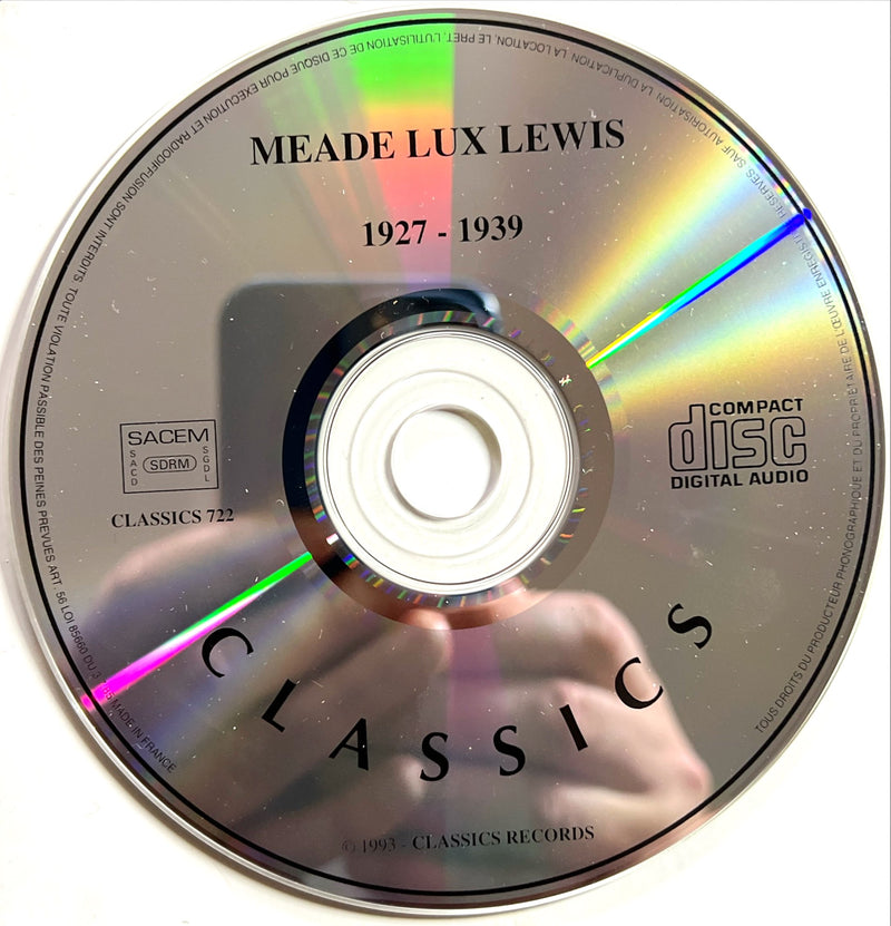 Meade Lux Lewis CD 1927-1939 (M/VG)