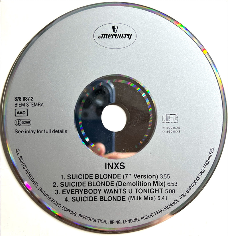 INXS Maxi CD Suicide Blonde (M/VG+)