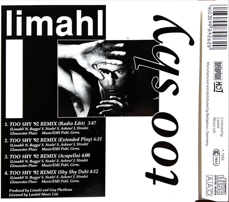 Limahl Maxi CD Too Shy '92 Remix (M/M)