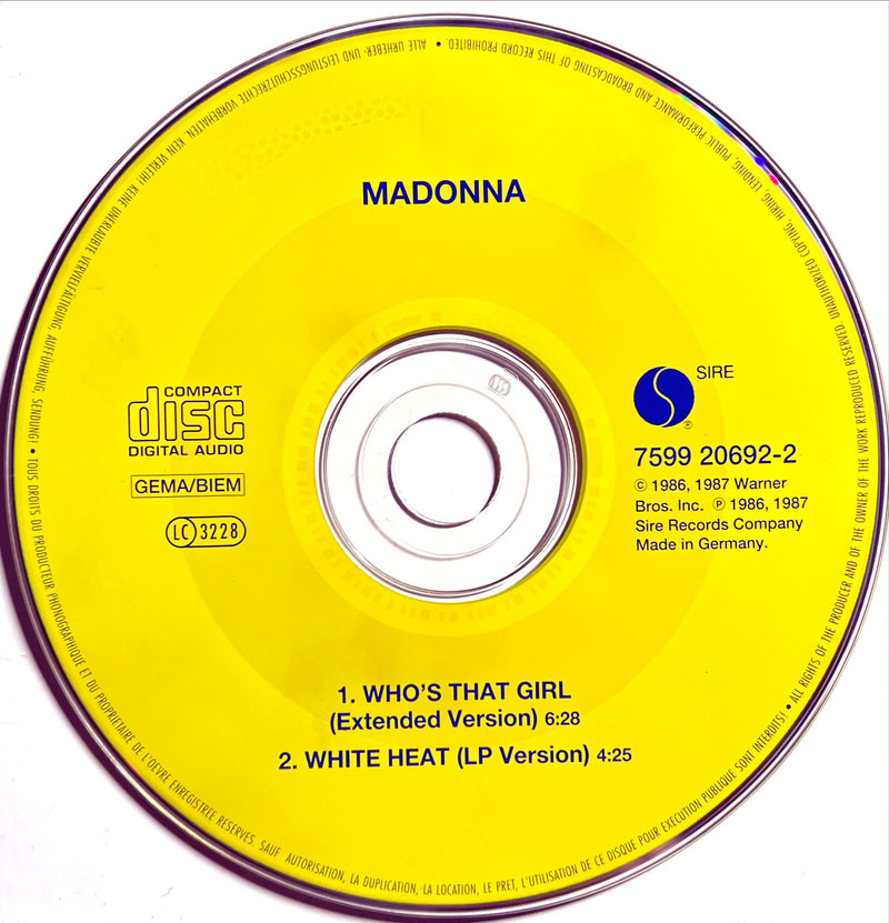Madonna Maxi CD Who's That Girl (Extended Version) (M/VG)