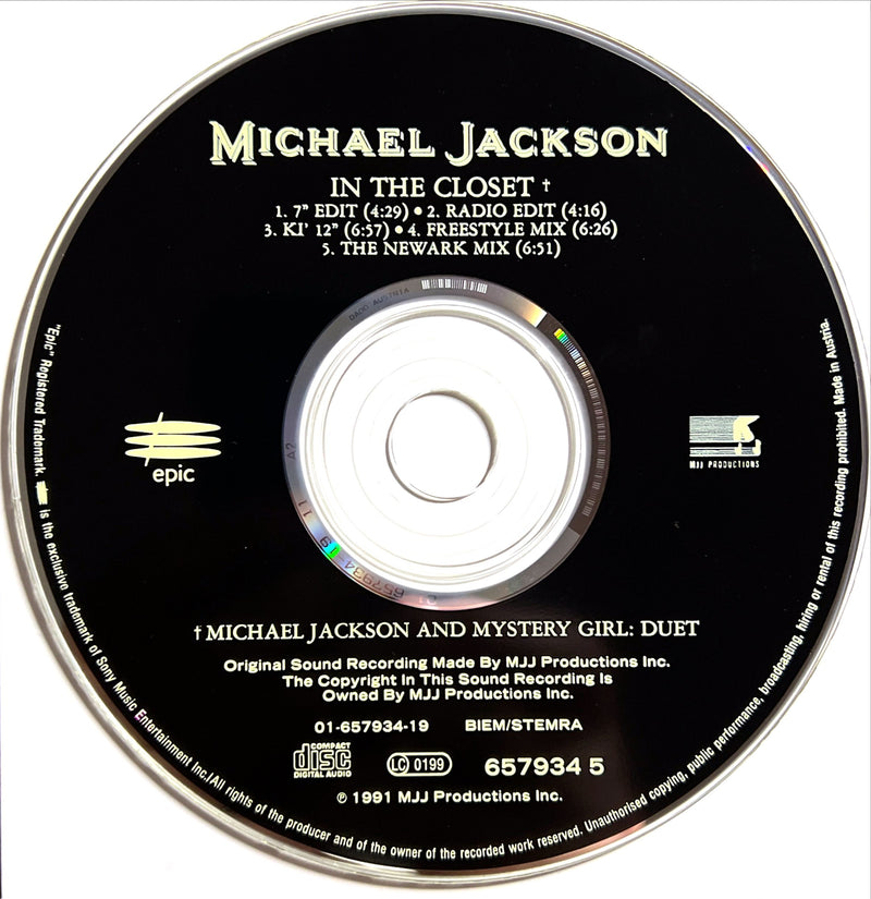 Michael Jackson Maxi CD In The Closet (NM/M)