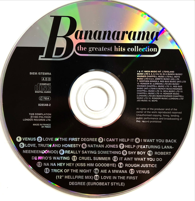 Bananarama CD The Greatest Hits Collection (NM/M)