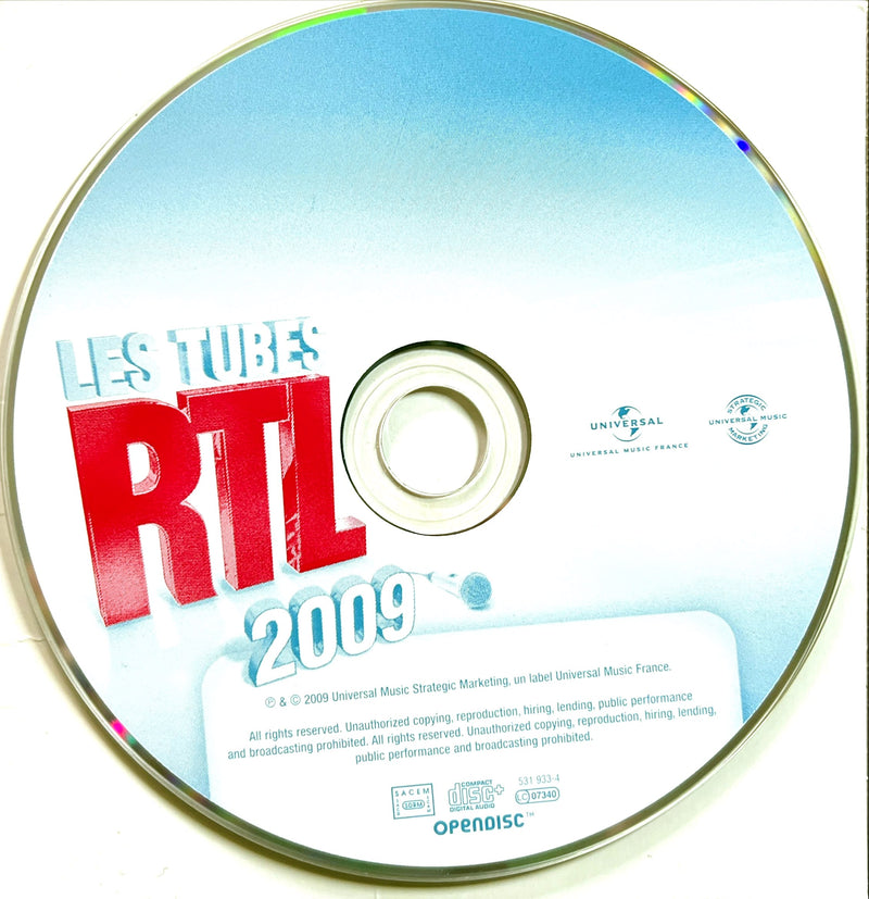 Compilation CD Les Tubes RTL 2009 (VG+/NM)