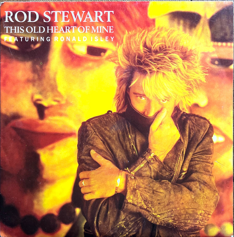 Rod Stewart Featuring Ronald Isley 7" This Old Heart Of Mine - France (VG+/VG+)