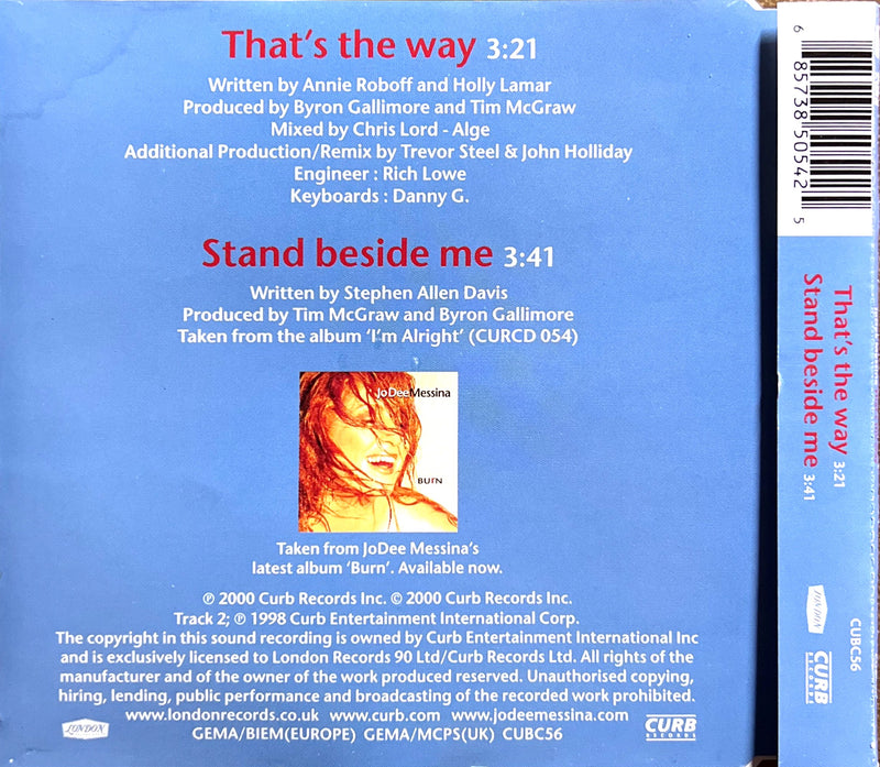 Jo Dee Messina CD Single That's The Way (NM/NM)