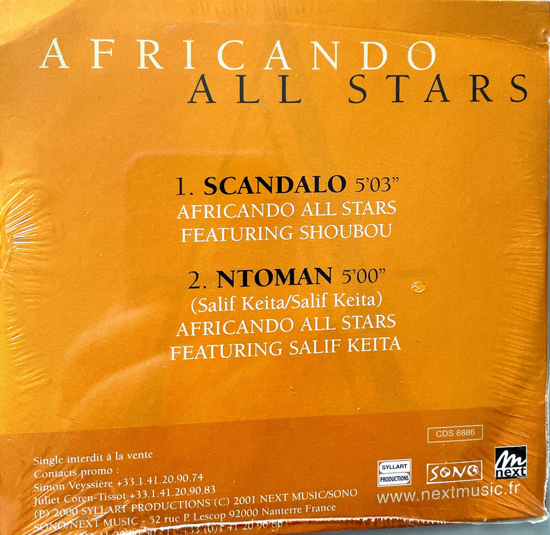 Africando All Stars Featuring Shoubou CD Single Scandalo - Promo (M/M - Scellé)