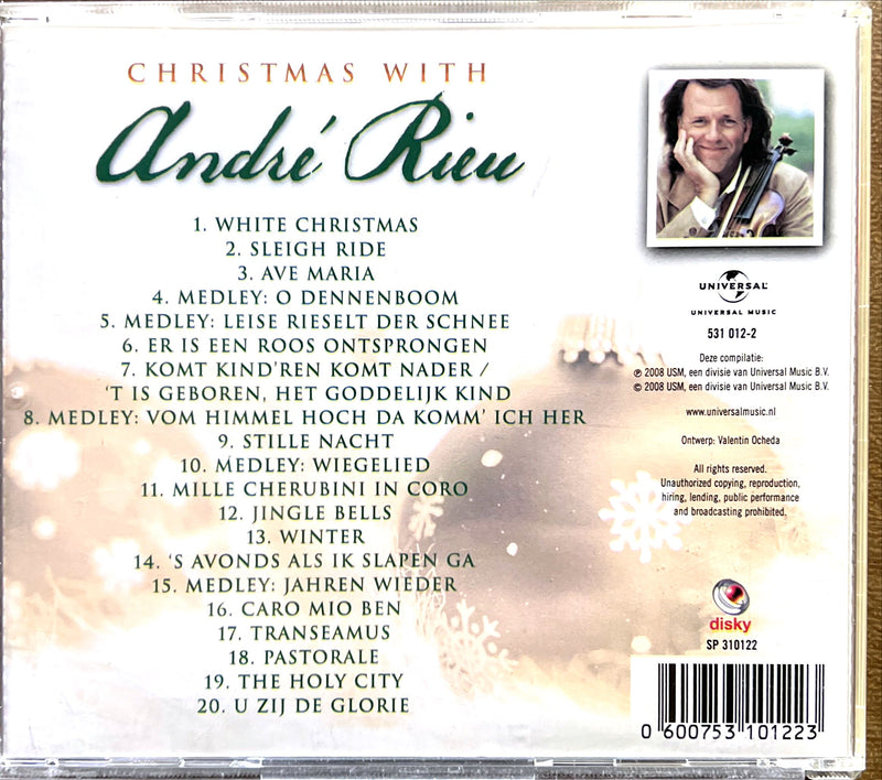 André Rieu CD Christmas With André Rieu