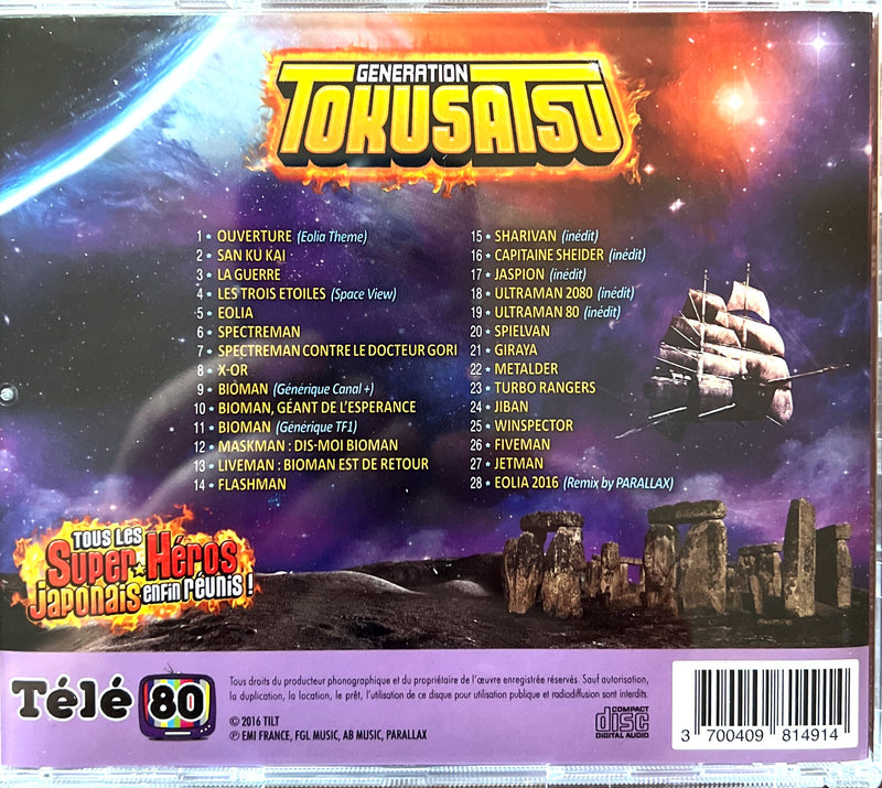 Compilation CD Génération Tokusatsu (Télé 80)