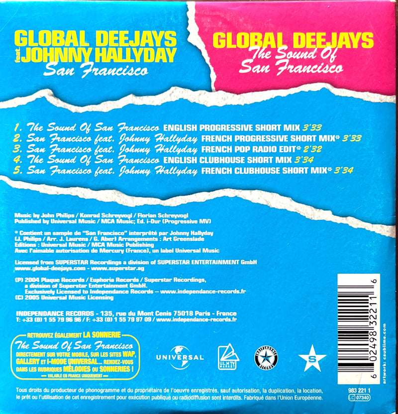 Global Deejays Maxi CD The Sound Of San Francisco (VG+/VG+)
