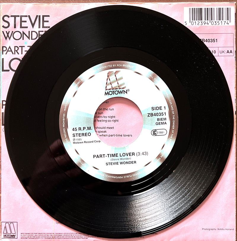 Stevie Wonder 7" Part-Time Lover - Europe (VG+/VG+)