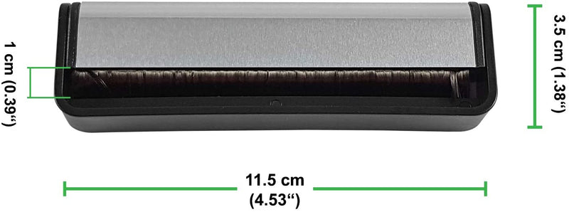 Brosse antistatique en fibre carbone pour entretien/nettoyage disque vinyle 33/45/78 Tours - Nettoyeur vinyle doux et anti rayure - GARANTIE A VIE