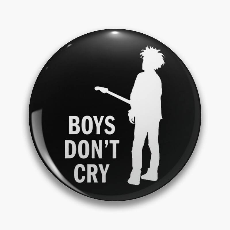 Broche Collector The Cure 44mm - 'Boys Don't Cry'