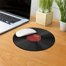 Tapis de souris vintage disque vinyle pour bureau et gaming