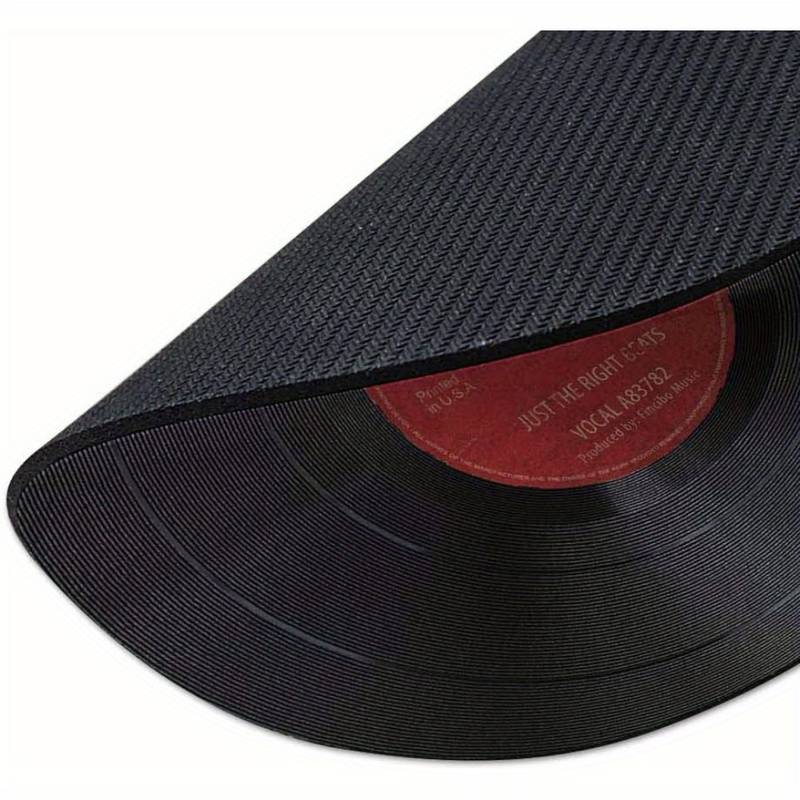 Tapis de souris vintage disque vinyle pour bureau et gaming