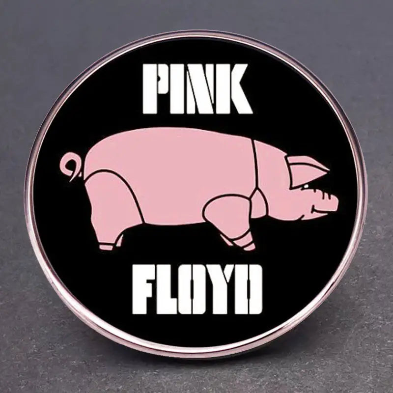 Pin's "Pink Floyd" avec Cochon Rose - Badge Métallique pour Fans