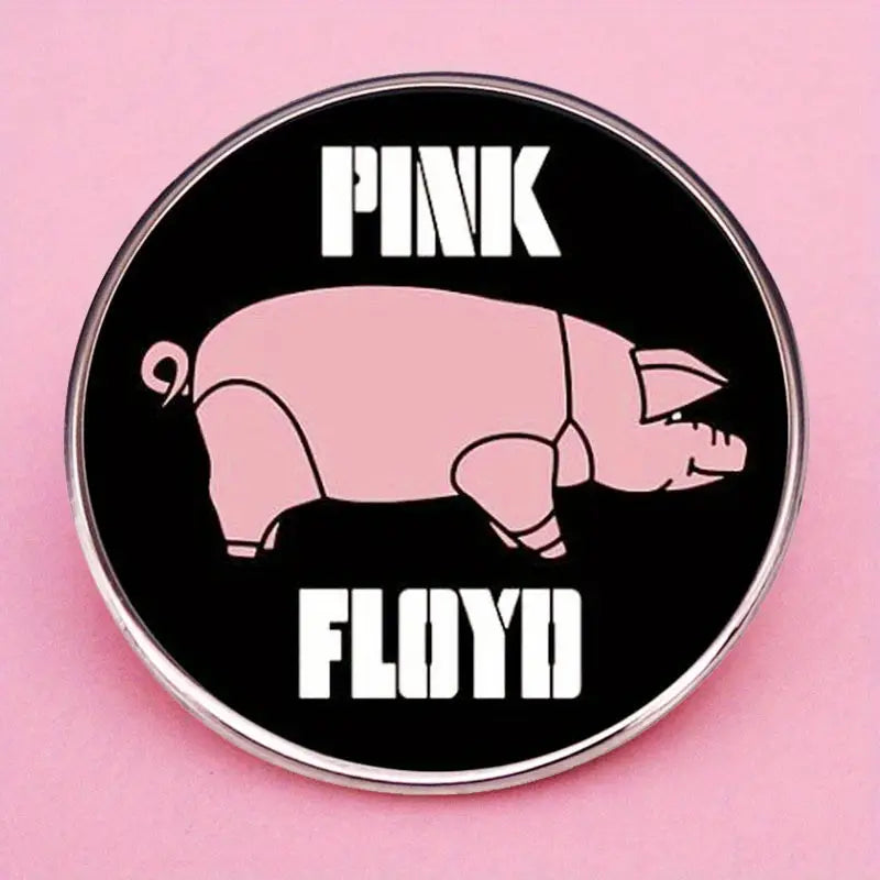 Pin's "Pink Floyd" avec Cochon Rose - Badge Métallique pour Fans