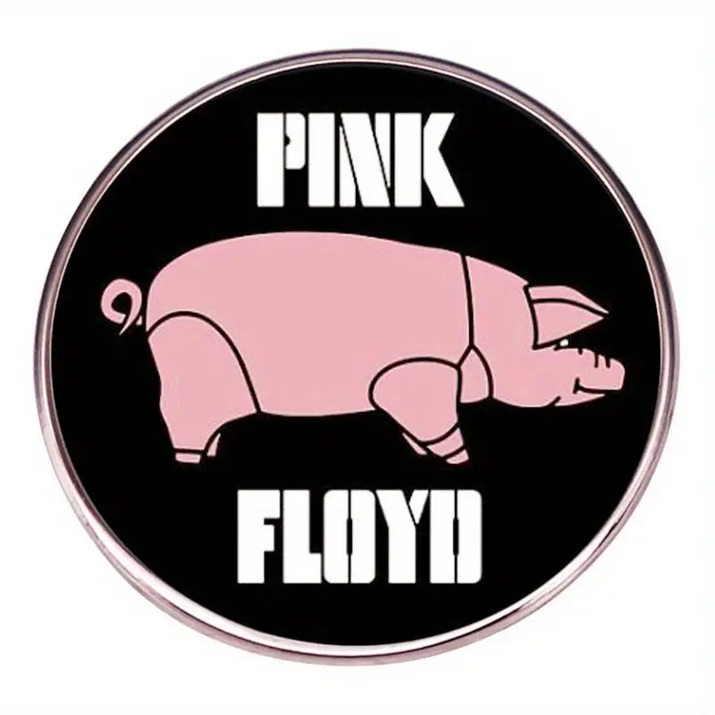 Pin's "Pink Floyd" avec Cochon Rose - Badge Métallique pour Fans