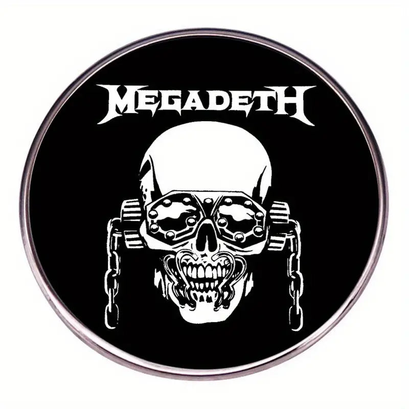 Pin's "Megadeth" - Crâne Iconique en Alliage Métallique pour Mélomanes du Rock