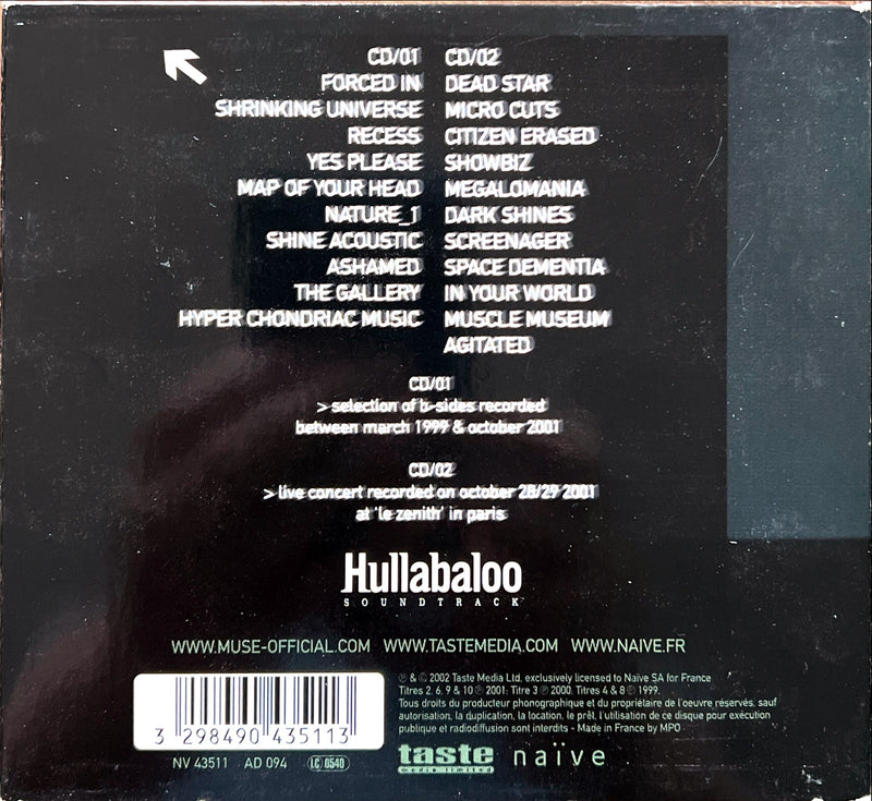 the back of a cd case with the words hullahabloo on it