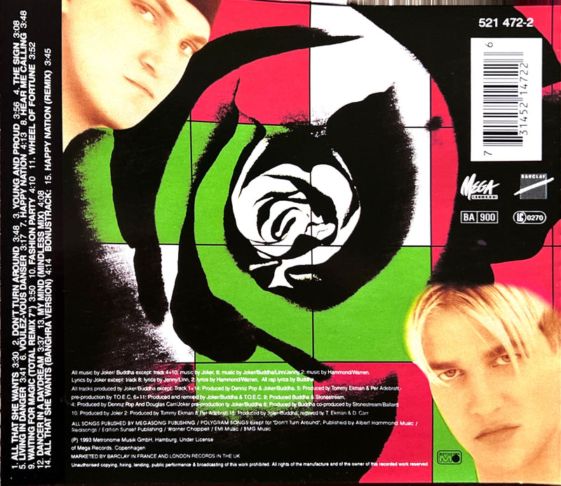 a cd cover with a picture of a man and a woman