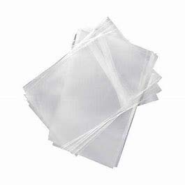 Lot de 200 pochettes autocollantes en cellophane pour CD