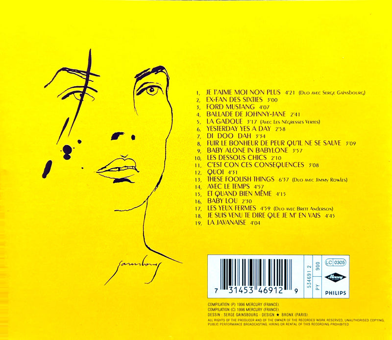 a yellow book cover with a drawing of a woman's face