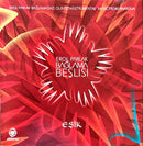 a picture of a red flower on a red background