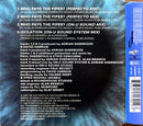 the back of a cd cover with a spiral design