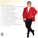 a man in a red jacket and black pants