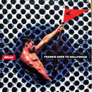 a man holding a red flag on top of a magazine cover