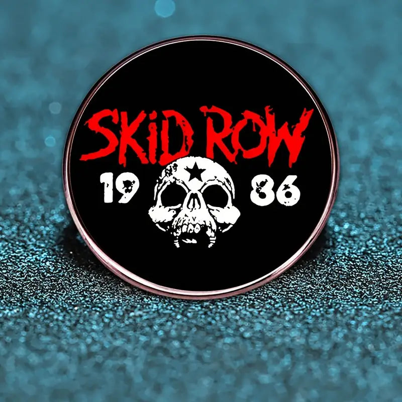 Pin's Punk 'Skid Row 1986' - Badge Métal Musique Rebelle