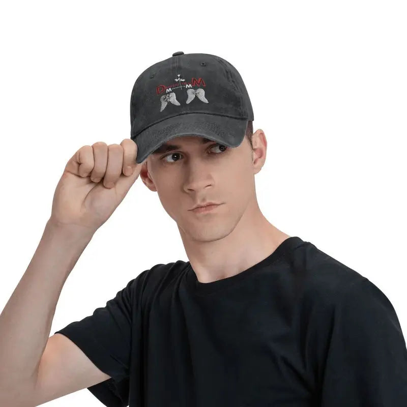 Casquette Depeche Mode Memento Mori - Unisexe en Coton, Style Vintage