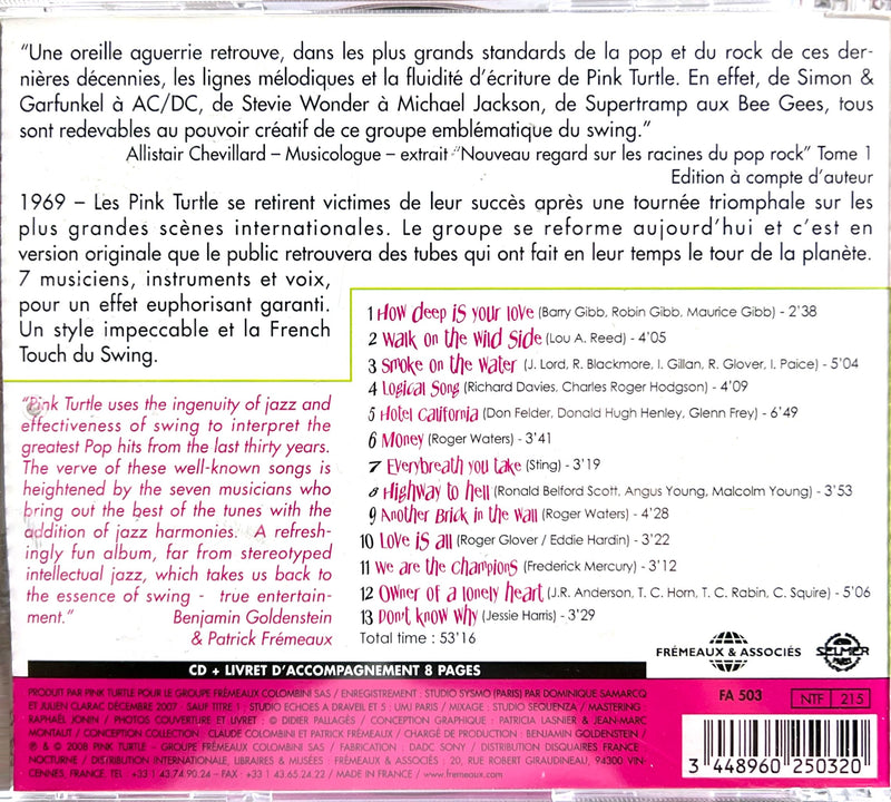 the back cover of a book with a pink background