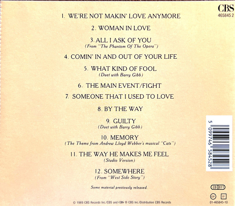 the cd cover for we're not making love anymore