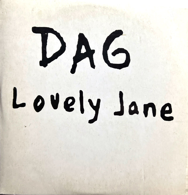 a piece of paper with the words dag lovely jane written on it