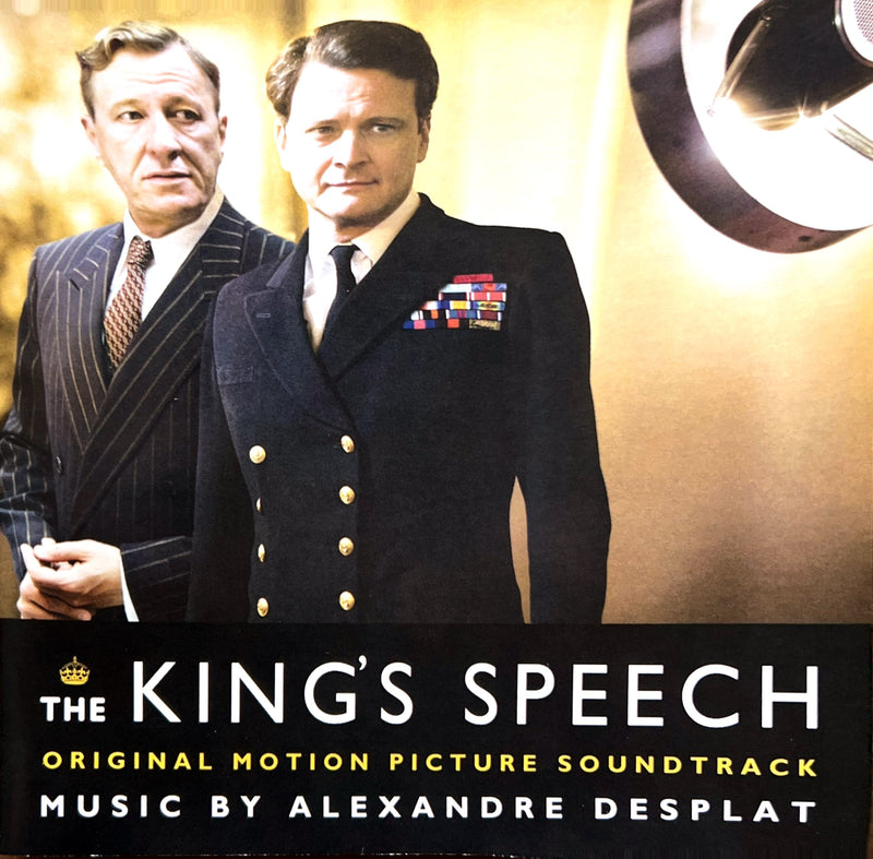 a poster of two men in suits standing next to each other