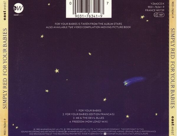 Simply Red Maxi CD For Your Babies - Collectors Edition Holographic Disc -