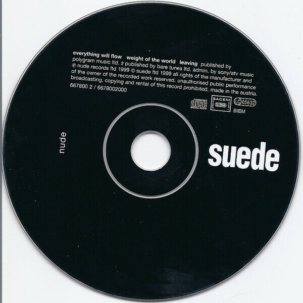 Suede ‎Maxi CD Everything Will Flow - Europe (EX+/VG+)
