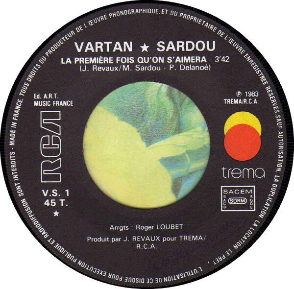 Vartan ♥ Sardou 7" La Première Fois Qu'On S'Aimera / L'Atlantique / Les Balkans 