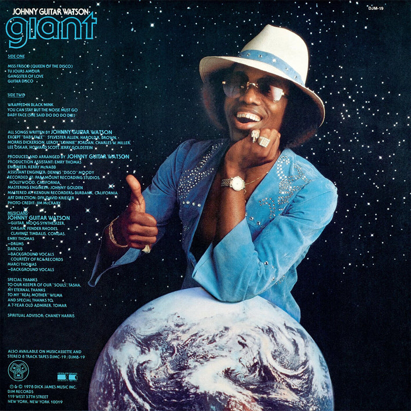 Johnny Guitar Watson LP Giant Blue, Translucent Vinyl