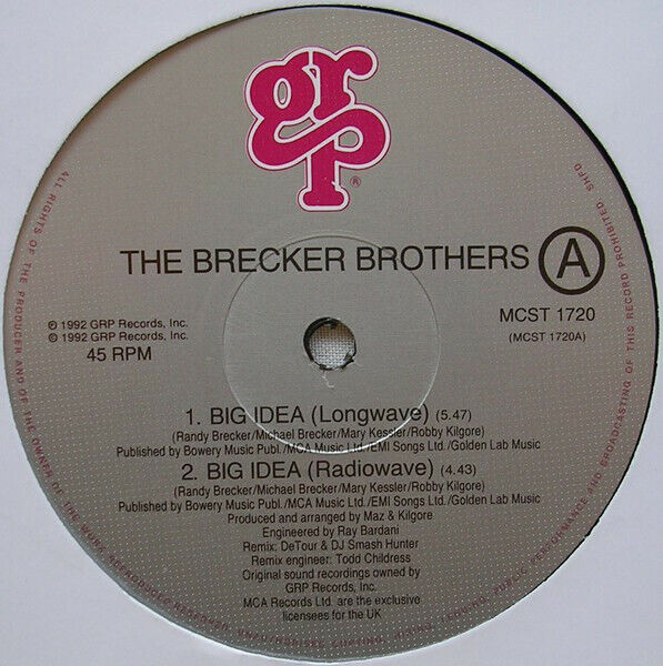 The Brecker Brothers ‎12" Big Idea - UK (VG+/M)