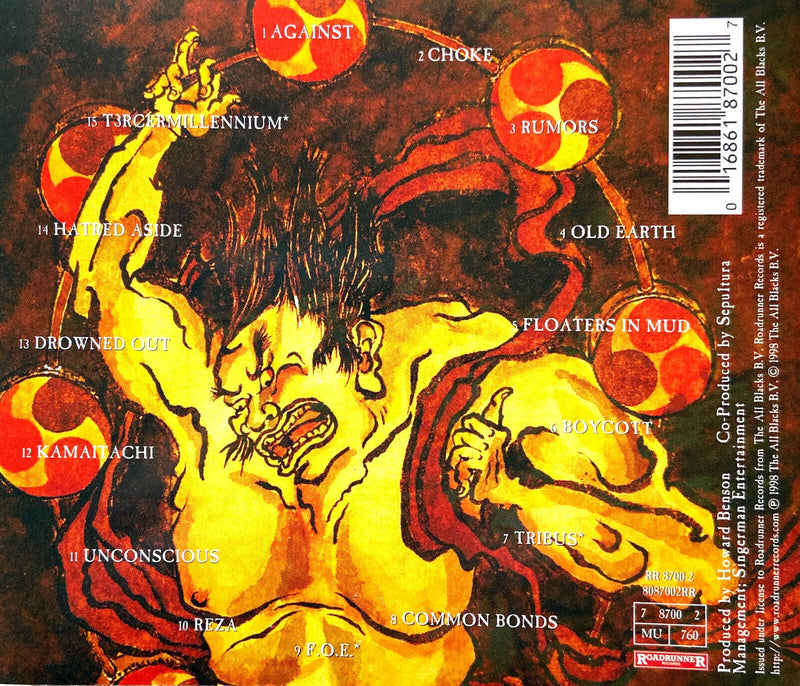 Sepultura ‎CD Against - Europe (EX/VG+)