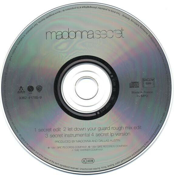 Madonna CD Single Secret - France (VG+/VG+)